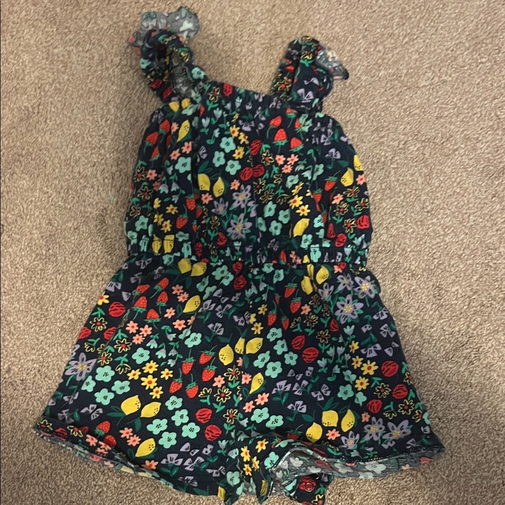 Old Navy Multicolor Floral Kids Jumpsuit